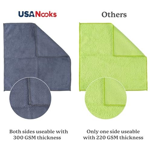 USANOOKS Microfiber Cleaning Cloth Grey Review